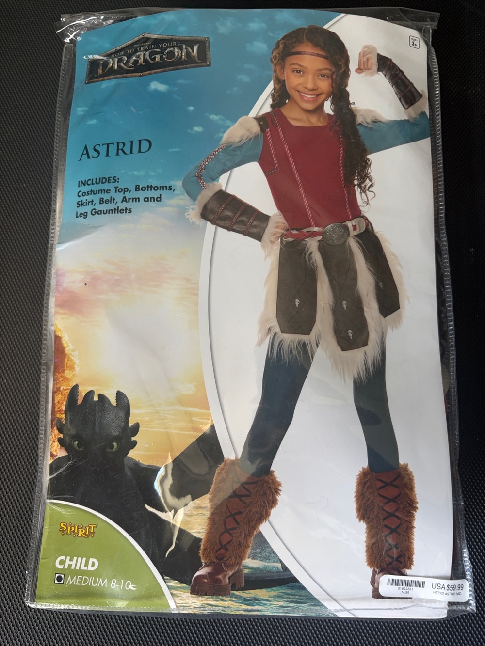 Spirit Astrid Viking Costume - Red, Brown, Cream